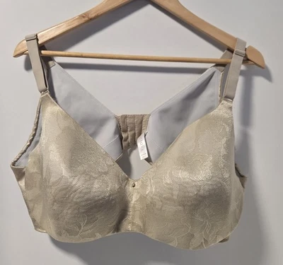 Sujetador Cacique 46DDD Dorado Floral Encaje Borde Ligeramente Forrado Balconette Con Aros Foto 1 de 4