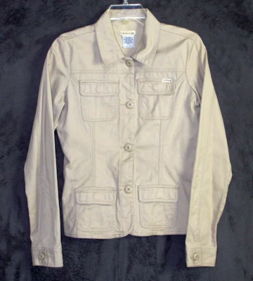 Vintage Billabong Jacket Youth Large Beige Button Front Long Sleeve Outdoor Teen - Image 1 of 4