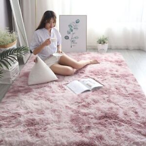 Soft Shaggy Carpet Living Room Fluffy Rugs Large Beige Plush Area Rug 