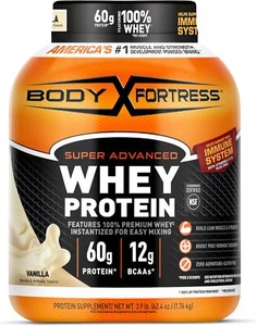 Body Fortress Super Advanced Whey Protein, Vanilla, 3.9 lb (1,769 g) exp 0/2026 - Picture 1 of 6