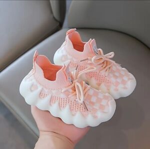 Cute Stylish Toddler Sneakers Durable And Comfortable Girls Slip On Size 9.5C