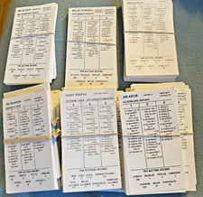 Strat-O-Matic Cards Perforated 80's  Multiple Players and Full Teams 1962 - 1974