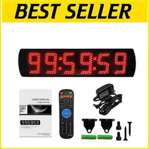 Professional Race Timing Clock - 5 Inch LED Countdown and Stopwatch for Training - Picture 1 of 9