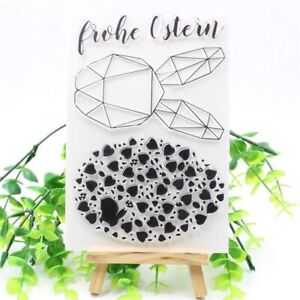 Geometric Shapes Silicone Stamps Transparent Rubber Stamp Scrapbooking Supplies 