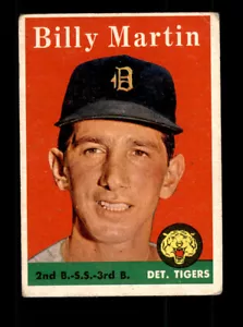1958 Topps #271 Billy Martin ottime condizioni - Foto 1 di 2