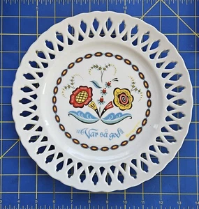 Var Så God - Help Yourself piatto reticolo ceramica Berggren svedese 1965 9,25" - Foto 1 di 4