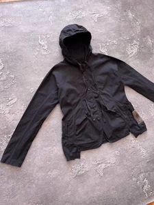 RUNDHOLZ Black Label Hoodie Asymmetrical Black Button Jacket size M - Picture 1 of 12
