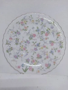Andrea by Sadek "Corona" 8478 Floral Chintz Gold Trim Dinner Plate 10 1/2” Cake - Picture 1 of 5