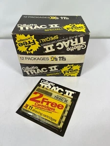 Vintage Gillette TRAC II Twin Blade Shaving Cartridges 132 Total NOS - Picture 1 of 15
