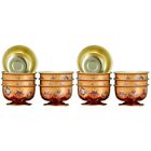  14 Pcs Water Bowl Chinese Tea Cups Crystal Wine Glasses Smudge Candlestick