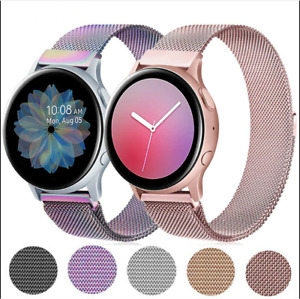 For Samsung Galaxy Watch 4 40mm 44mm Stainless Steel Mesh Loop Magnetic Strap