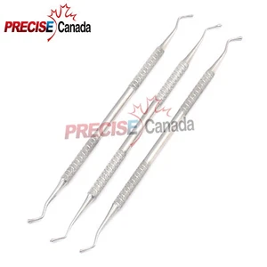 3 X INSTRUMENTOS DE RELLENO DENTAL AMALGAMA DOBLE EXTREMO LADMORE BURNISHER - Imagen 1 de 2