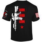 Run and Gun T-shirt I Knives Out I Veteran I Military I Patriot I American