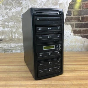 LG Pro Duplicator 1 TO 5 CD DVD Burner Duplication Tower TESTED WORKS! - Afbeelding 1 van 5