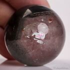 Boule de guérison sphère cristal de quartz 48 g32 mm jardin naturel/fantôme/lodolite
