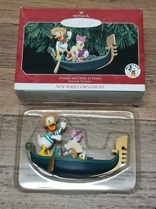 Vtg 1998 Hallmark Keepsake Disney  Ornament Donald and Daisy in Venice With Box! - Picture 1 of 4