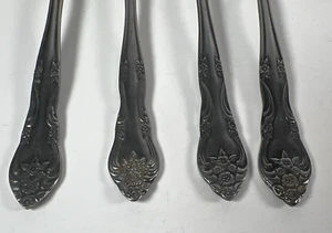 12 Rogers Dream Rose flatware 8 spoons, 4 forks, 4 butter knifes Korea - Picture 1 of 19
