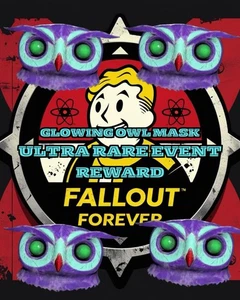 Fallout 76 PC Glowing Owl Mask - Picture 1 of 1