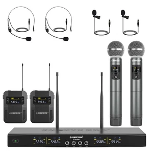 Phenyx Pro Wireless Microphone System 4-Channel Wireless Mic Set with Handhel... - Picture 1 of 7