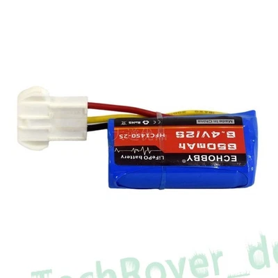 6.4V 2S 650mAh LiFePO Battery EL4.5-3P Female P-TO-R for RC Truck Car Speed Boat - Image 1 of 4
