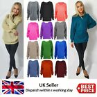 NEW Womens Ladies Chunky Thick Baggy Jumper Knitted Sweater Oversize Plus Size