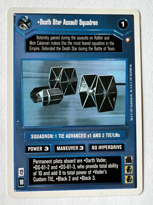 Star Wars CCG First 1st Anthology DEATH STAR ASSAULT SQUADRON Rare - Image 1 of 2