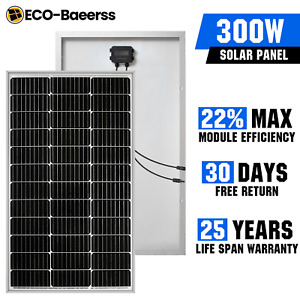 300W Solar Panel 12V Mono Home Caravan Camping Power Charging Battery RV 300Watt