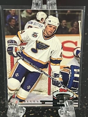 BRETT HEDICAN----1992 STADIUM CLUB----ST. LOUIS BLUES---FREE SHIPPING - Image 1 of 2
