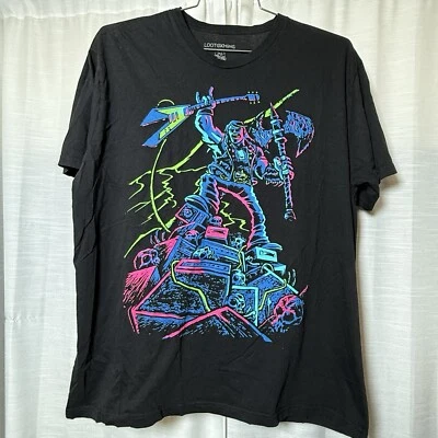 Camisa Guitar Hero Hombres Grande Negra Algodón Cuello Redondo Jugador Botín Juegos Adulto Foto 1 de 4