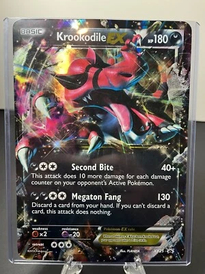 Pokémon Oversized Jumbo Krookodile EX Black Star Promo XY25 TCG 2014 - HP - Image 1 of 2