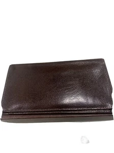 NIB ROYCE BROWN LEATHER CREDIT CARD/CHECKBOOK HOLDER - Picture 1 of 4