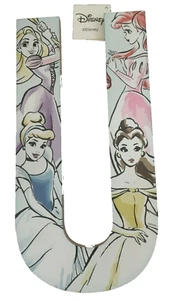 Letrero de pared de madera con letra U de princesa Disney decoración del hogar Blancanieves Ariel Belle - Imagen 1 de 7