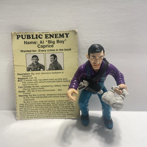 Al BIG BOY Caprice  Playmates Vintage Action Figure DICK TRACY 100% COMPLETE Cover