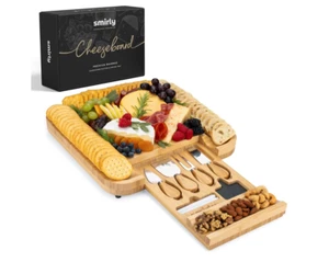 SMIRLY Charcuterie Boards Gift Set: Large Charcuterie Board Set, Bamboo - Picture 1 of 3