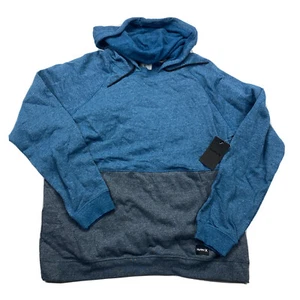 Men's Hurley Crone Blocked Lightweight Hoodie Heather Blue Size XL - Picture 1 of 8