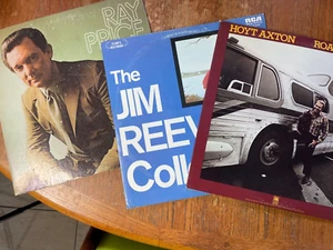 70's Country Album Lot - Jim Reeves, Ray Price, Hoyt Aston Vinyl 4 Albums - Picture 1 of 15