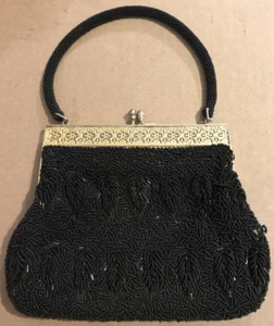 RARE Vintage Wing Lock Co. G-38 President Hotel H.K. Beaded Purse Clutch READ - Picture 1 of 5