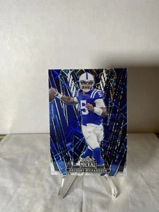 2024 Leaf Metal Football Anthony Richardson BLUE LAZER 5/5 Indianapolis Colts - Picture 1 of 2