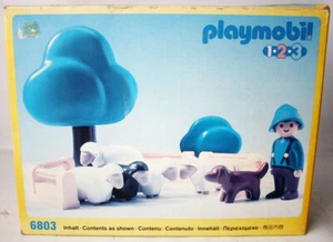 VINTAGE 1990 PLAYMOBIL 1 2 3 SHEPHERD DOG & SHEEPS 6803 NEW SEALED ! - Picture 1 of 4