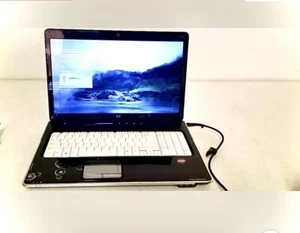 HP Pavilion DV7-3000 Black with White Keyboard Laptop - Picture 1 of 12
