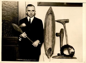 Foto Original Underwood GA258 1927 INSTITUTO SMITHSONIAN NUEVA COLECCIÓN GUINEA - Imagen 1 de 2