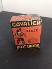 Vtg Cavalier Black Boot Crème USA Baltimore MD 1 3/4 Oz Jar/box