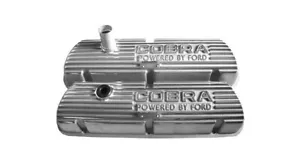 1965-66 Shelby GT350 NEW Aluminum Cobra Open Letter Valve Covers - Picture 1 of 1