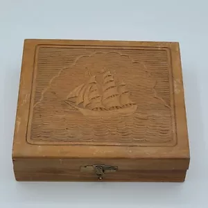 Vintage Simpson, Studwell & Swick Ltd. Banquets Wooden Cigar Box - Picture 1 of 8