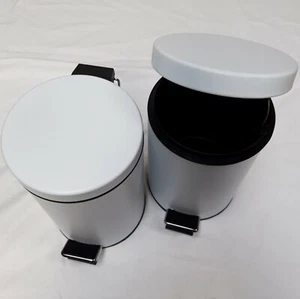 PATTUMIERA A PEDALE RIBALTABILE 3 LITRI FINITURA BIANCO OPACO BAGNO PICCOLO CONFEZIONE DA 6 SOLO 7€ CADAUNO - Foto 1 di 2
