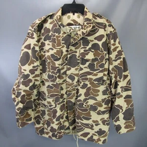 Vintage Duck Bay Camouflage Chore Coat Men's Size M Camo Hunting Jacket Medium - Picture 1 of 10