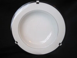 Mikasa Midnight L5542 Rim Soup Bowl Fine China Made in Japan - Picture 1 of 2