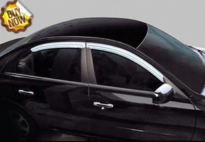 Chrome Window Visors Vent 2p For 99-05 Kia Sedona : Carnival - Picture 1 of 7