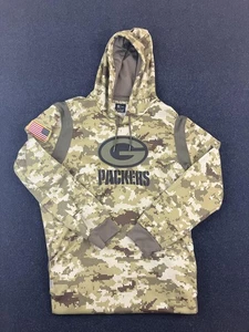 Green Bay Packers Hoodie Herren XXL Camouflage NFL Football Nike Dri-FIT Salute Pullover - Bild 1 von 9