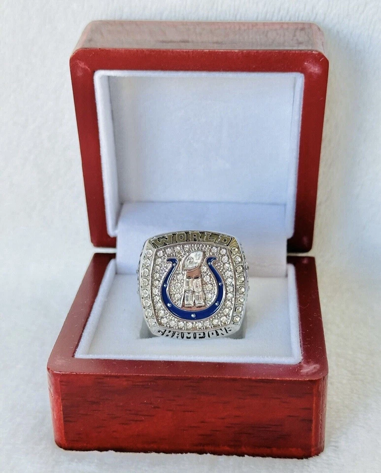 Anillo de campeonato del Super Bowl Peyton Manning 2006 Indianapolis Colts con caja Foto 1 de 4